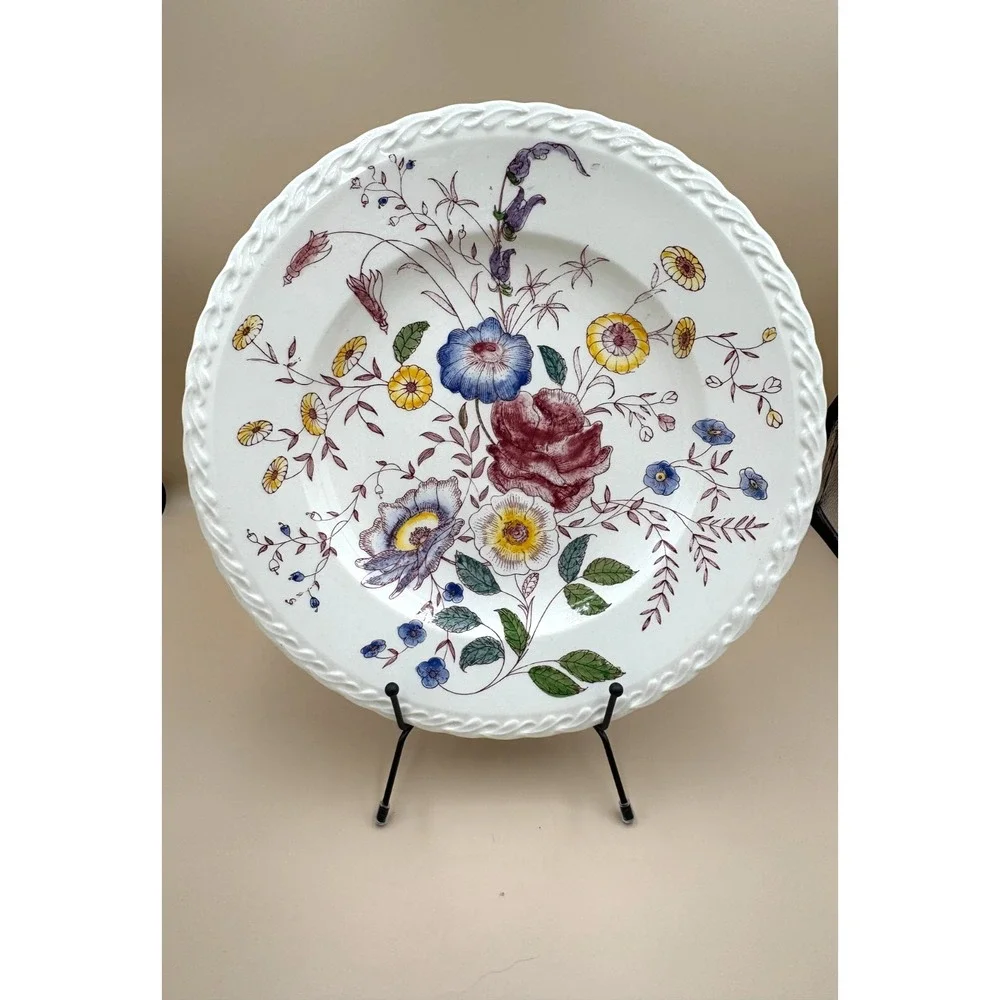 Vernon Kilns, Vintage Serving Platter, MayFlower Design, CA USA 1940-1953‎